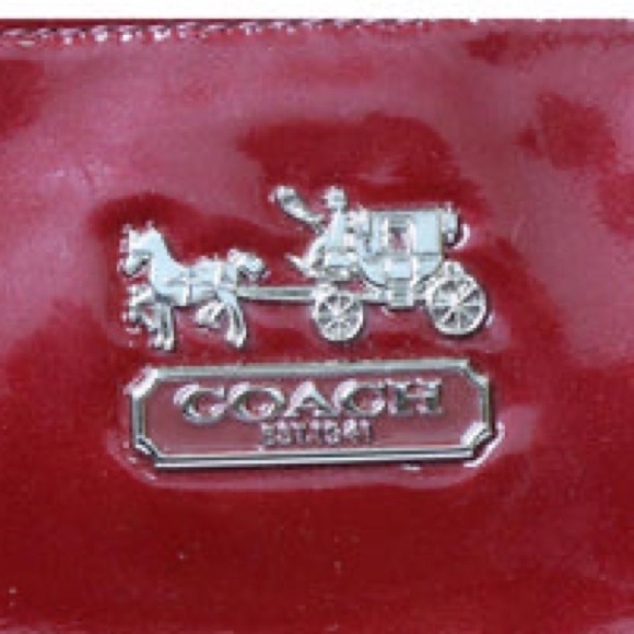 COACH 2011 Chelsea Wine Patent Leather Shoulder Tote Bag (18770) NWT - Picture 5 of 15